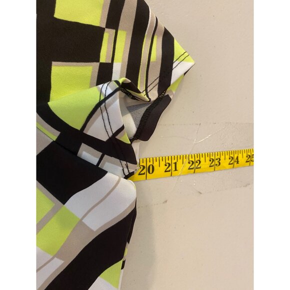 Chicos Weekends Womens Multicolored Short Sleeve Tops Size 1 Medium. - Picture 8 of 11